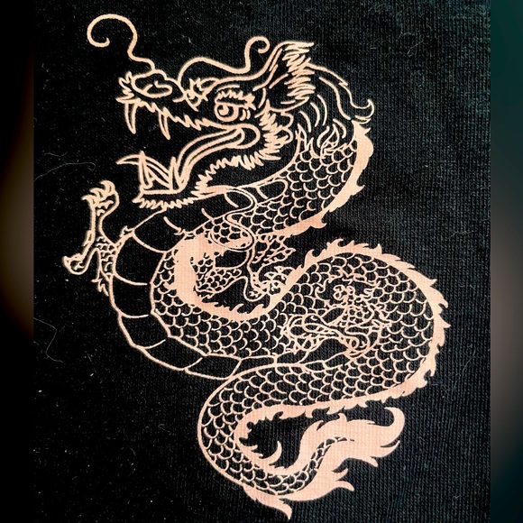 Women’s Black Graphic Design Baby Tee - Picture 3 of 4